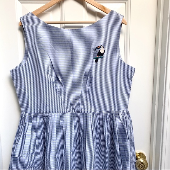 Emily and Fin Day Off Darling A-Line Dress Stripes - Picture 6 of 8